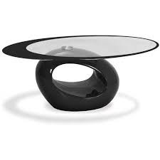 Stylish Black Oval Shape Coffee Table Walmart Com Coffee Table Base Stylish Coffee Table Glass Top Coffee Table