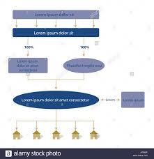 Flow Chart Template Flat Style Vector Illustration Stock