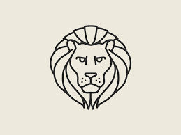 Lion Pictogram Geometric Lion Pictogram Design Simple Lion Tattoo