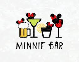 Download Minnie Bar Svg Minnie Glass Bow Minnie Glass Festival Minnie Bar Digital Minnie Mouse Epcot Minnie Mouse Food Disney Silhouettes Cricut Disney Drinks