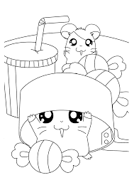 Later you can print it and color it as you like. Hamtaro 40060 Cartoons Printable Coloring Pages