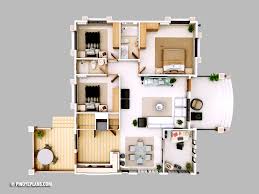 2 bedroom tiny house plans are designed for convenient and cozy living. 2 Bedroom House Floor Plan Design 3d Home And Aplliances