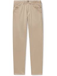 Peter Millar Ultimate Stretch Cotton And Modal Blend Sateen Trousers In Brown Modesens