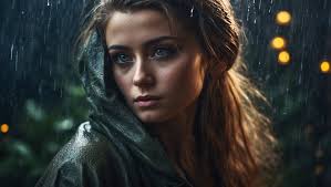 No animal can run faster with the girl with a makeup when it's raining😂