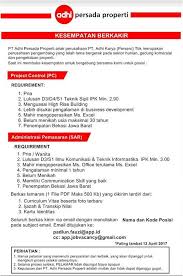 Pns (pegawai negri sipil) adalah seorang karyawan yang di gaji oleh pemerintah yang dibebankan kepada anggaran negara. Lowongan Kerja Lowongan Kerja Terbaru Pt Adhi Persada Properti