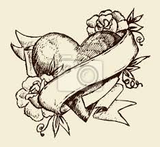 Quadro Cuore Tatuaggio Poster E Quadri Su Tela Pixers It Tatuaggio Croce Tattoo Da Mamma Tatuaggi Con Disegni Di Cuore