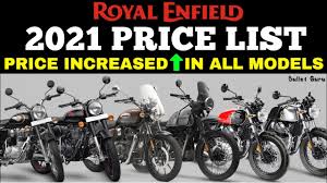 The predecessor of the royal enfield thunderbird was the royal enfield lightning 535cc cast iron. Royal Enfield Latest 2021 Price List Of All Models Royal Enfield à¤¹ à¤—à¤¯ à¤®à¤¹ à¤— Youtube