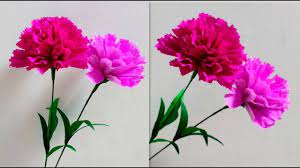 How To Make Paper Flowers Carnation Flower 187 Handmade Flowers Paper Paper Flower Kit Paper Flowers