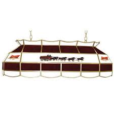Budweiser 3 Light Pool Table Geometric Pendant Billiard Lights Pool Table Lighting Tiffany Lamps