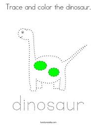 Download this running horse printable to entertain your child. Trace And Color The Dinosaur Coloring Page Twisty Noodle Tsgos Com Tsgos Com