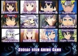 Zodiac Sign Anime Game Anime Zodiac Zodiac Signs Zodiac