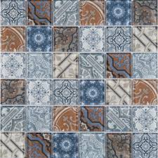 Foothill tile & stone co. Msi Pasadena Multi Color 12 In X 12 In X 6 Mm Glossy Glass Mesh Mounted Mosaic Tile 1 Sq Ft Gls Pasa6mm The Home Depot