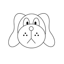 Drawing a dog to show children how to use shapes puppies. How To Draw A Dog Face Dog Face Drawing Dog Drawing Tutorial Simple Face Drawing