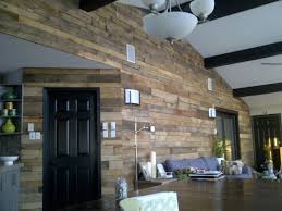 This Is My Completed Skid Wall Wood Walls Living Room Wooden Pallet Wall Pallet Walls