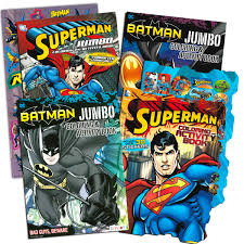 123 free superman sheets, pages and pictures from album superheroes for kids and familly, to color online or to print out. Justice League Batman And Superman Coloring Book Super Set With Stickers 4 Coloring Books Over 250 Pages Total Buy Online In Bahamas At Bahamas Desertcart Com Productid 19743337