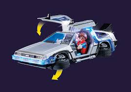 The iconic delorean features folding wheels for hover mode, doors which open upwards, an illuminated flux capacitor inside and illuminated exterior. Back To The Future Delorean 70317