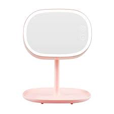 Vanity mirror with lights led makeup mirror magnifying mirror with light black! Yooske Mirror Lamp Led Vanity Mirror Multi Function Night Light Makeup Mirror Led Lamp Storage 180 Degree Swivel Cosmetic Mirror Desk Lamp Pink Buy Online In Bahamas At Bahamas Desertcart Com Productid 46893582