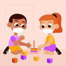 Download Kids Playing Wearing Medical Mask For Free In 2020 Kids Playing Kids Learning Activities Mask For Kids