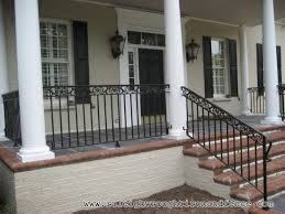 Iron railings are a classic way to provide safety for porch steps and edges. Front Porch With Wrought Iron Railings Google Search Wrought Iron Porch Railings Iron Railings Outdoor Iron Railing