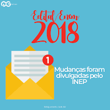 The enem is the most important exam of its kind in brazil. Edital Enem 2018 Mudancas Foram Divulgadas Pelo Inep Blog Do Qg Do Enem