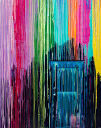 Fine Art Photo Neon Paint Houston Art Modern Wall Decor Street Photography Graffiti Dripping Paint Rainbow Colors Fine Neon Art Neon Painting Drip Art