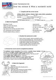 Click on the different category headings to find out more. English Esl Over The Rainbow Worksheets Most Downloaded 9 Results