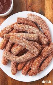 Churros Are Our Favorite Cinnamon Sugar Coated Treat Recipe Easy Churros Recipe Yummy Food Dessert Homemade Churros