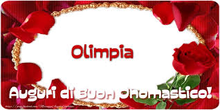 Olimpia Auguri Di Buon Onomastico Cartoline Di Onomastico Con Nome Olimpia Cartolineconnomi Com