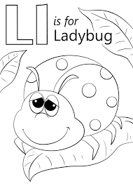 While your child is busy by coloring drawings. Ladybug Letter L Coloring Page Free Printable Coloring Pages For Kids