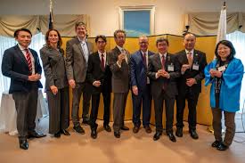 Japan 🇯🇵 Festival 2024 Society Chair Derrick Redding and Yoshiko Redding  attended the Tea 🍵 Ceremony with Deputy Consul General Kentaro Yamane  @detroitcgj and Mayor Justin Fischer of @cityofnovi. Festival goers enjoyed