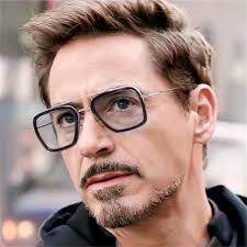 Pin By My Honey On Tony Stark Sunglasses Square Iron Man Glasses Mens Brand Designer Fashion Luxury Metal Big Shades Male Uv400 Zonnebril Heren Robert Downey Jr Iron Man Tony Stark