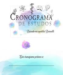 Cronograma de estudos de 20 semanas. Cronograma De Felipe Araujo Enem 2021 Enem 2