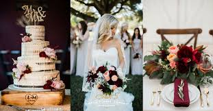 Here are the most popular ideas of winter wedding florals or greenery, let's take a look. 20 Charming Ideas For A Burgundy Blush Wedding