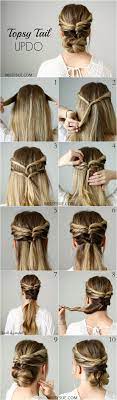 Topsy Tail Updo Hair Tutorials For Medium Hair Medium Hair Styles Prom Hairstyles For Short Hair