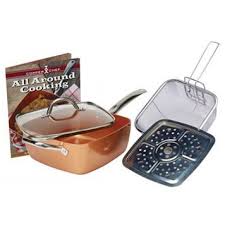 Copper Chef 5 Pc Cooking Set As Seen On Tv Copper Chef Copper Chef Square Pan Copper Cooking Pan