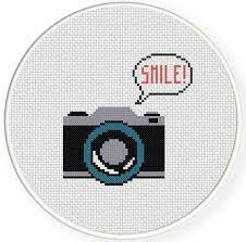 If you've cross stitched before, you likely already know what to look for in a pattern. Smile Camera Cross Stitch Pattern Cross Stitch Patterns Cross Stitch Projects Ideas Funny Cross Stitch Patterns