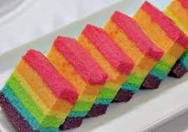 Beautiful Rainbow Steamed Cake Recipe Beautiful Rainbow Steamed Cake Recipe Di 2021 Kue Pelangi Kue Camilan Resep