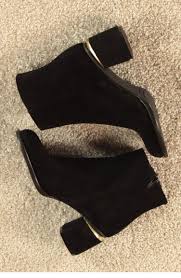 Marjin Menis Topuklu Bot Siyah Suet Shoes Boots Ankle Boot