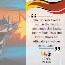 🎉❤️ The Friends United team is thrilled to announce that Kathy Denny from  Eskasoni First Nations has officially joined our artist team. Kathy is  exceptionally talented and dedicated to her work. We