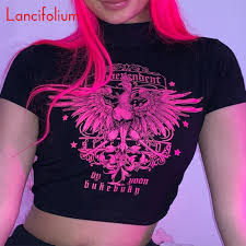 Graphic Turtleneck Crop Top Women Summer Harajuku Sexy Aesthetic Gothic Tees Shirt Ladies Kpop Baddie Grunge Black Egirl T Shirt T Shirts Aliexpress Because of the trendiness of the aesthetics, it can often be related to other aesthetics. graphic turtleneck crop top women summer harajuku sexy aesthetic gothic tees shirt ladies kpop baddie grunge black egirl t shirt