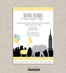 Baby Shower Invitation Printable New York Theme Girl Baby Etsy Printable Baby Shower Invitations Baby Shower Invitations For Boys Baby Shower Invitations