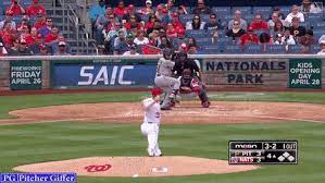 Gif wsh scherzer's reaction 10315. Max Scherzer Fastball Changeup Closeup Slowmo Overlay Baseball
