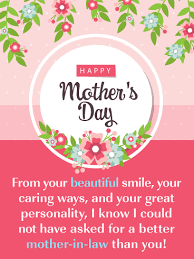 Pretty Flowers Happy Mother S Day Card For Mother In Law Mother Day Message Birthday Wishes For Mother Happy Mothers Day Wishes