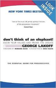 Don T Think Of An Elephant Know Your Values And Frame The Debate The Essential Guide For Progressives George Lakoff Progress Debate Knowing You