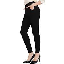 Ginasy Dress Pants For Women Stretch Pull On Pants Ease Into Comfort Office Ponte Pants Black Xs Waist 23 26 Hips 32 34 Ponte Pants Pants For Women Pants
