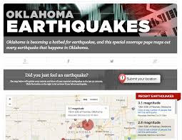The following is a list of historical earthquakes with epicenters located within the boundaries of oklahoma. Oklahoma Recent Earthquakes Map