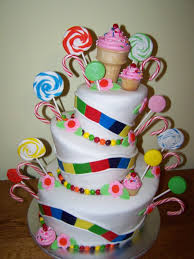 Birthday cake ideas for 7 year old boys. Cakes By Kristen H Candyland Topsy Turvy Cake Candyland Cake Cool Birthday Cakes Birthday Cake Kids