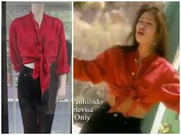 ѕyeℓyeha Qyihtahiℓℓa Reyayez On Instagram Selena Amor Prohibido Outfit The Red Shirt Is Chrispereznow S Shirt Located Red Shirt Custom Clothes Outfits