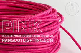Pink Fabric Cord By The Foot Pink Fabric Pink Lamp Wire