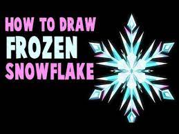 How To Draw Elsas Snowflake From Frozen - Youtube